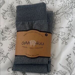 Women's Gray Fleece Lined Leggings